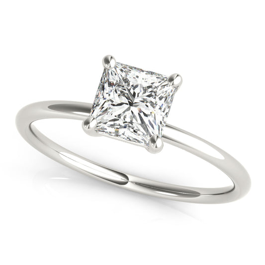 white gold, platinum | shape: princess
