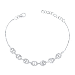 OKGs Collection Diamond Designer Links Chain Bracelet