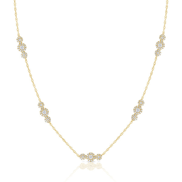 Trio Station Diamond by The Yard Necklace