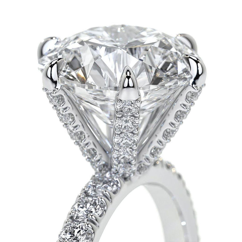 Luxurious Diamond Engagement Ring with Pave Setting