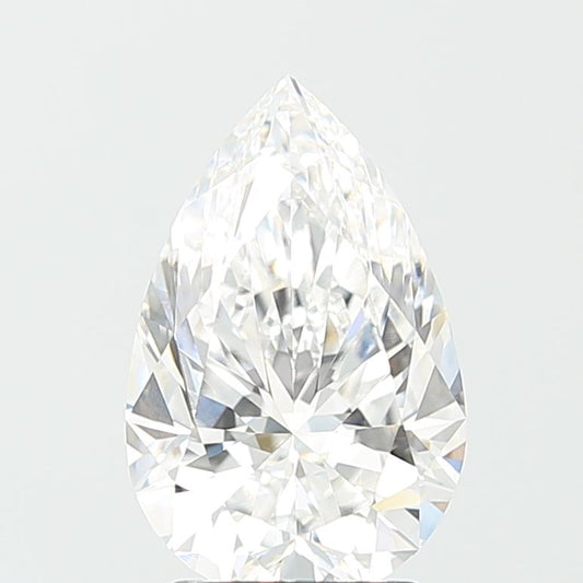 3.07 Carat D VVS1 Pear Lab Diamond