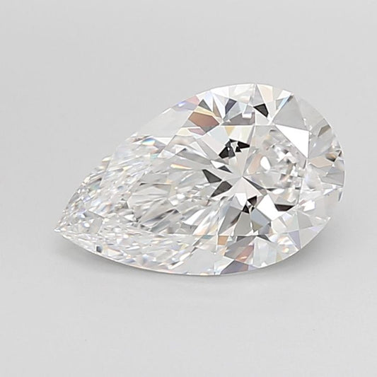 2.61 Carat D VVS1 Pear Lab Diamond