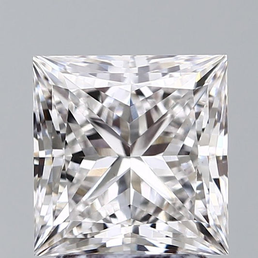 2.54 Carat E VVS2 Princess Lab Diamond