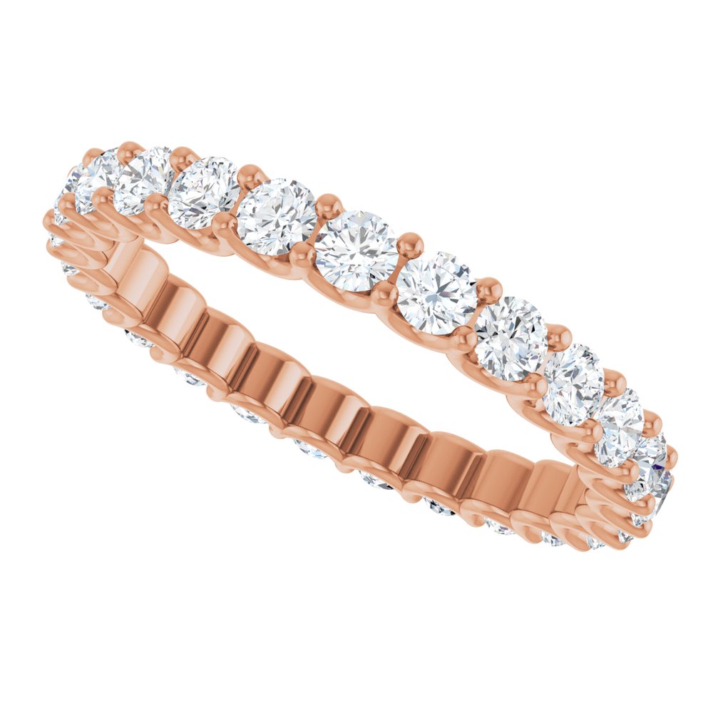 1.50 Carat Lab Grown Diamond Eternity Band | VS Clarity, F-Color Round Diamonds