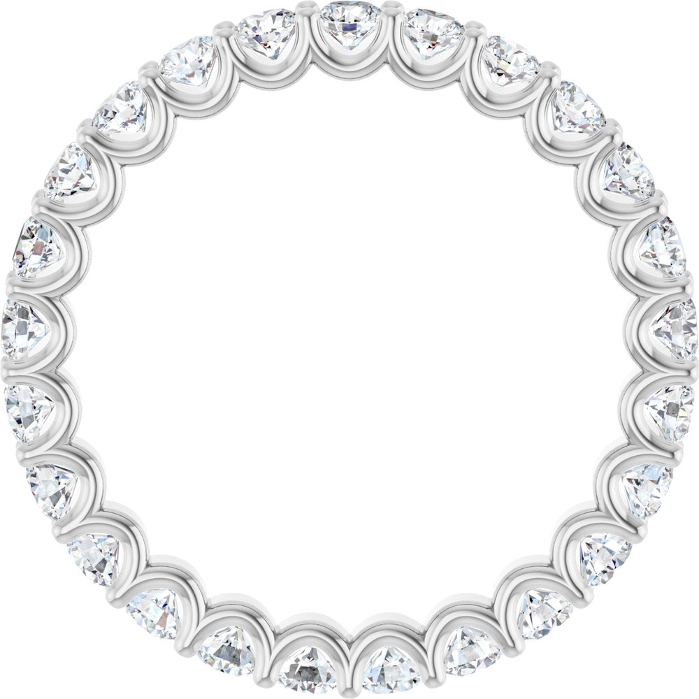 1.50 Carat Lab Grown Diamond Eternity Band | VS Clarity, F-Color Round Diamonds