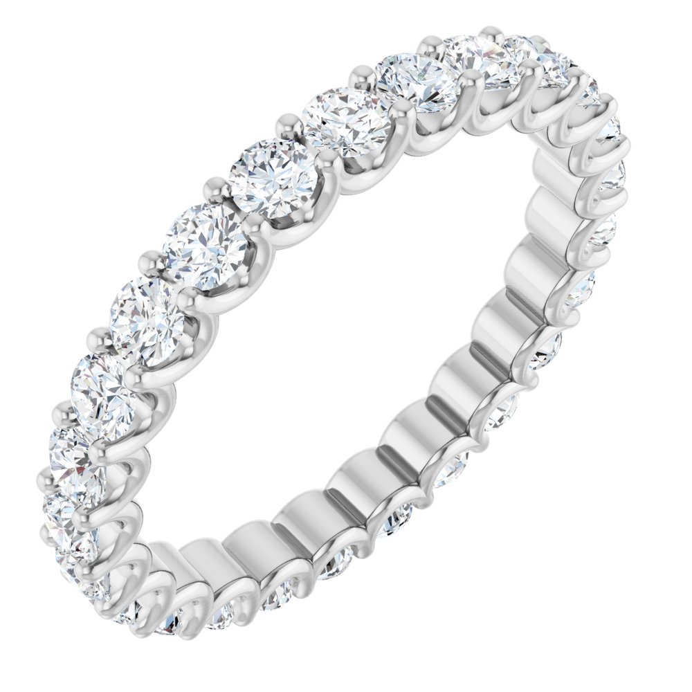 1.50 Carat Lab Grown Diamond Eternity Band | VS Clarity, F-Color Round Diamonds