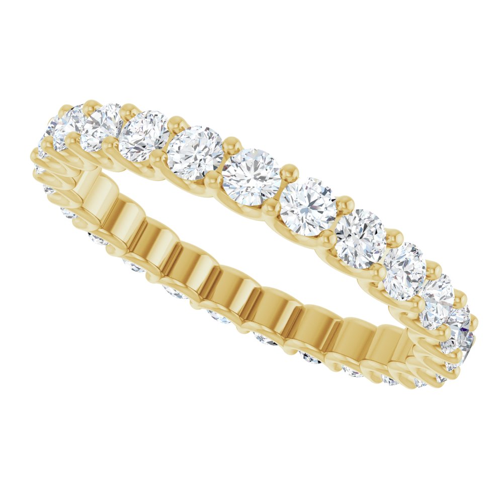 1.50 Carat Lab Grown Diamond Eternity Band | VS Clarity, F-Color Round Diamonds