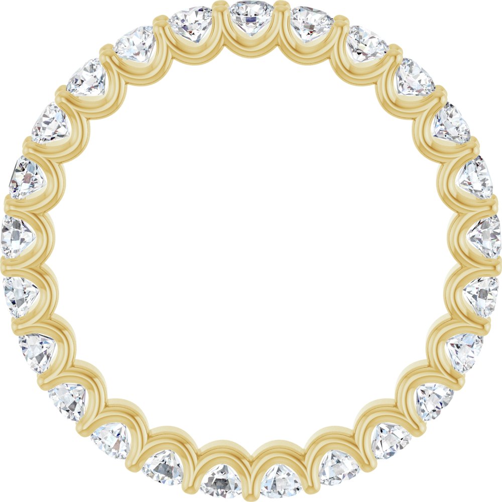 1.50 Carat Lab Grown Diamond Eternity Band | VS Clarity, F-Color Round Diamonds