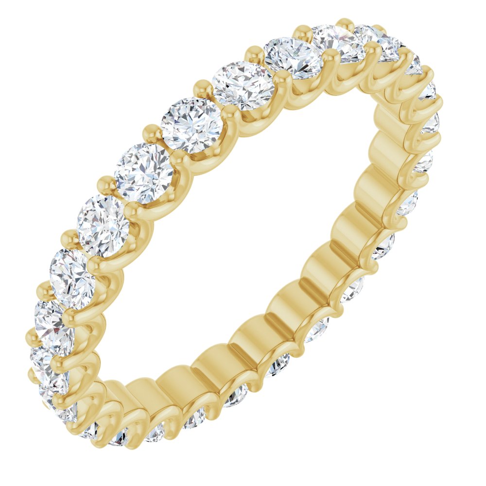 1.50 Carat Lab Grown Diamond Eternity Band | VS Clarity, F-Color Round Diamonds