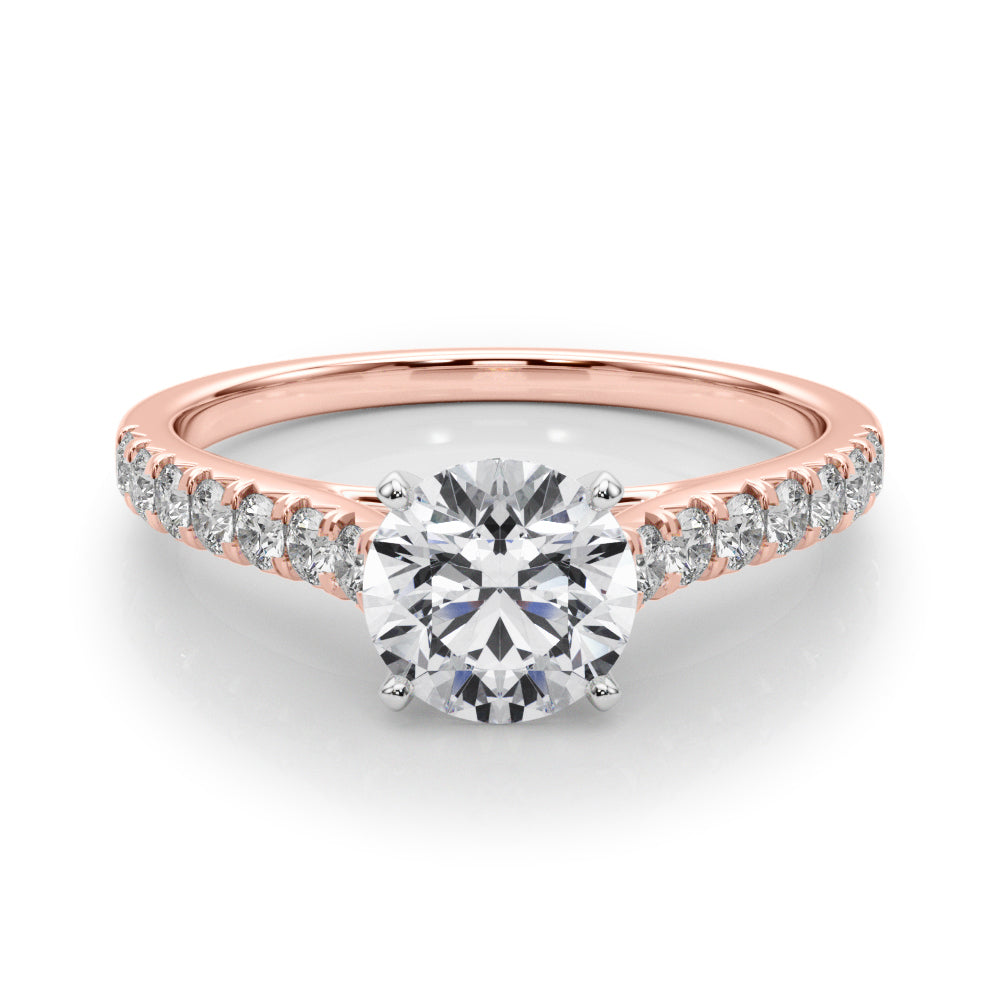 rose gold | shape: round