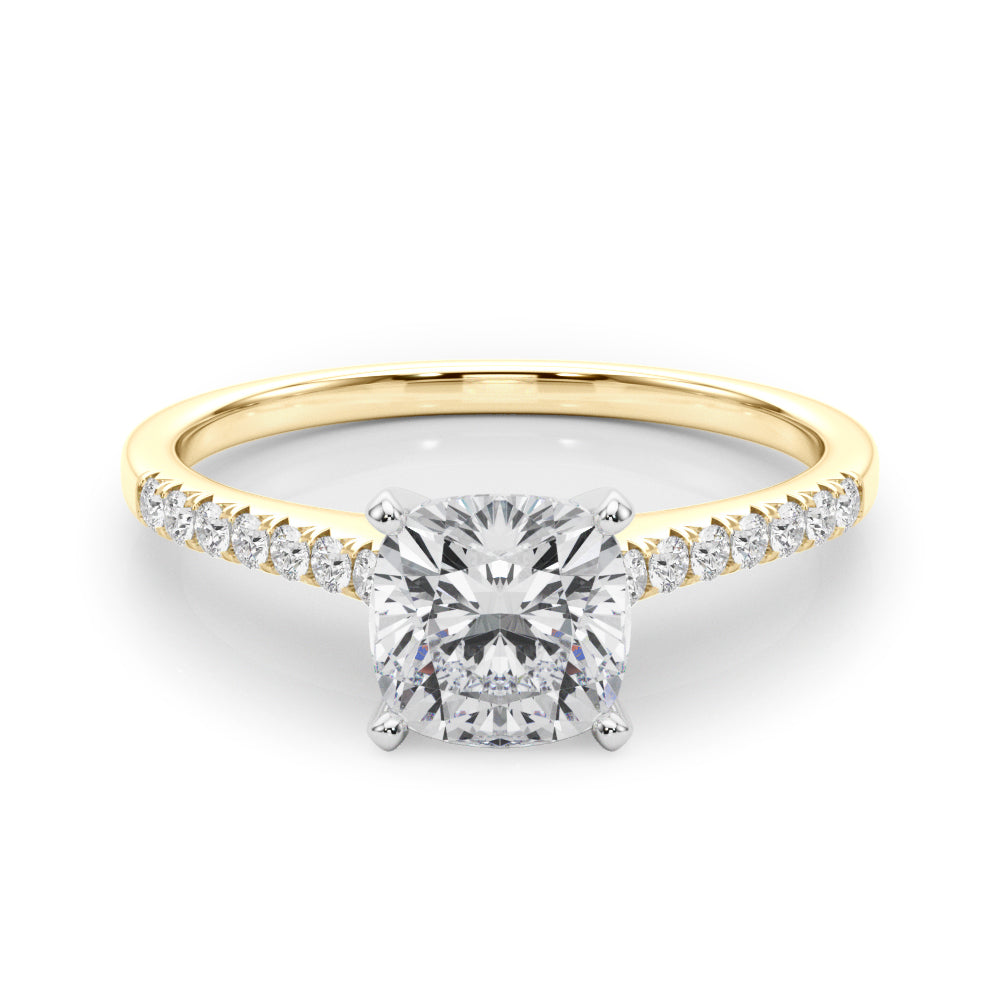 yellow gold | shape: asscher