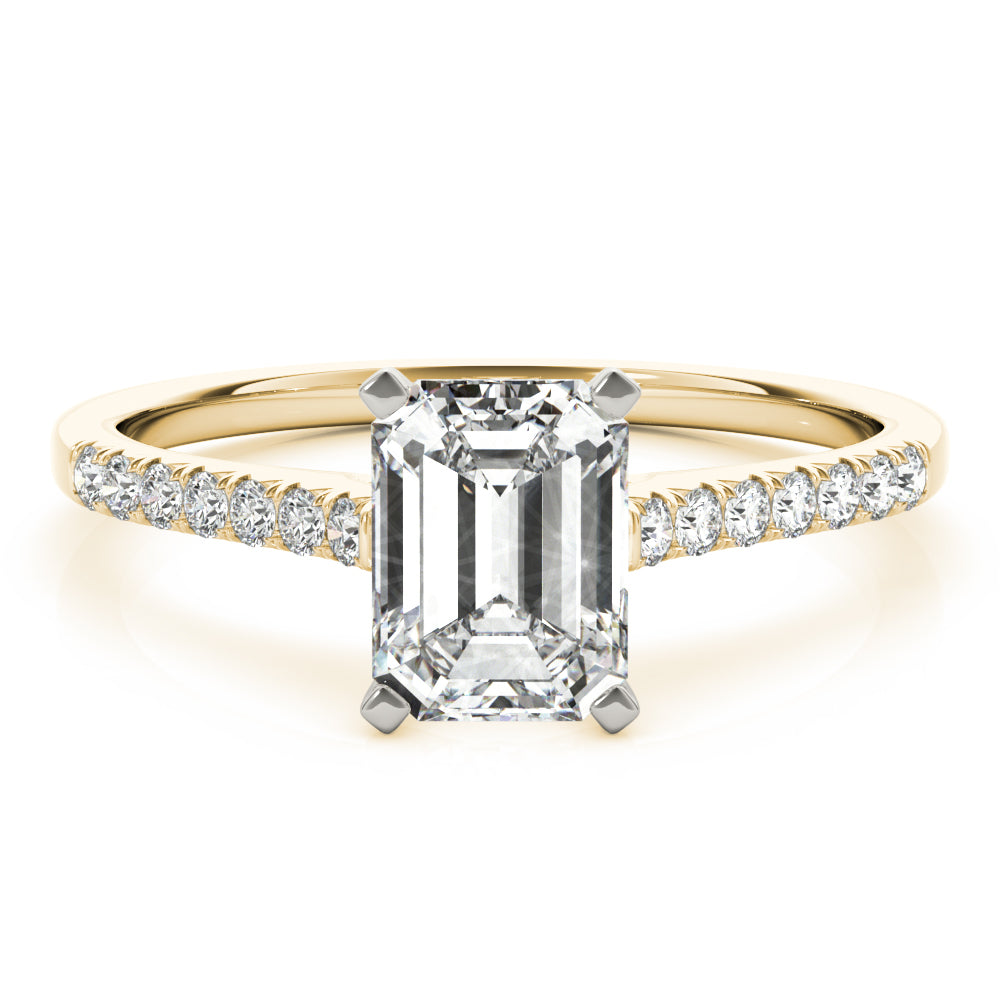 yellow gold | shape: emerald