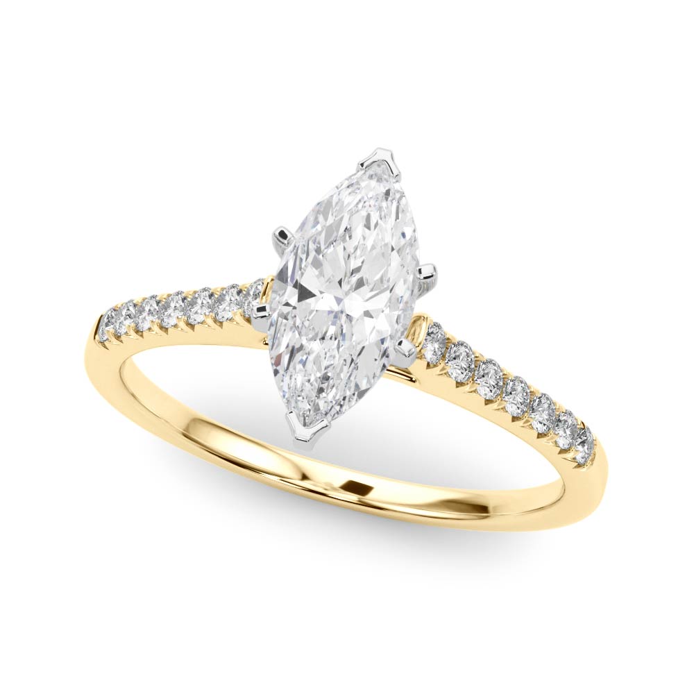 yellow gold | shape: marquise
