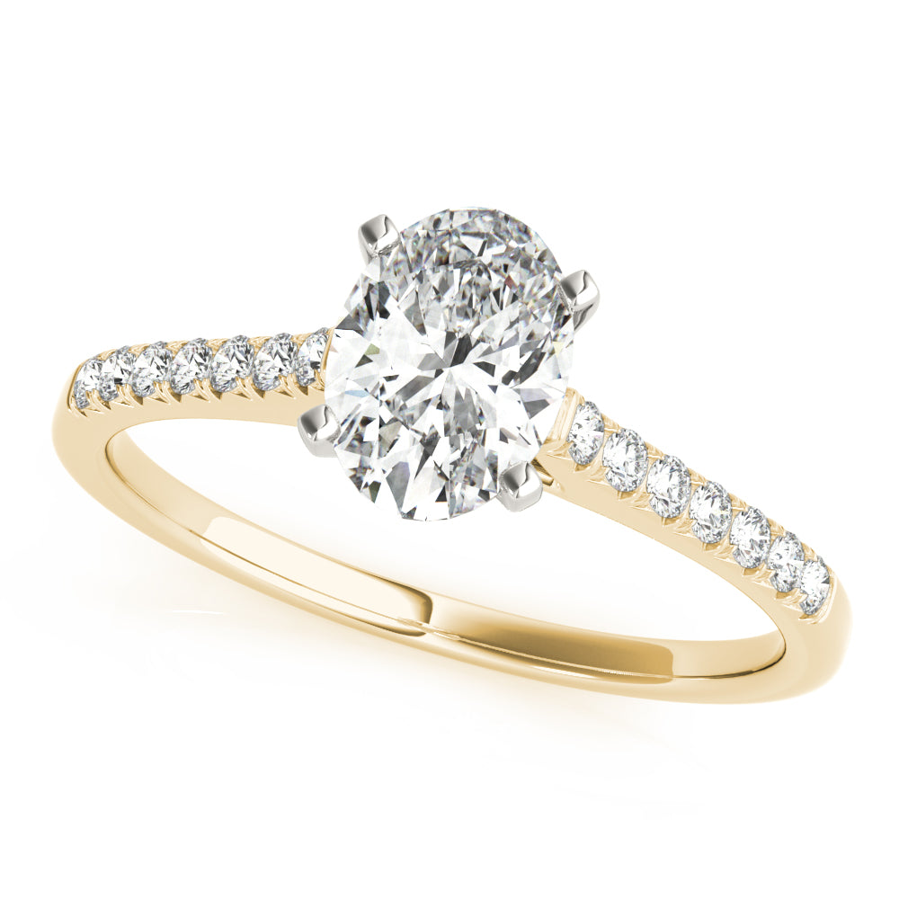 yellow gold | shape: oval