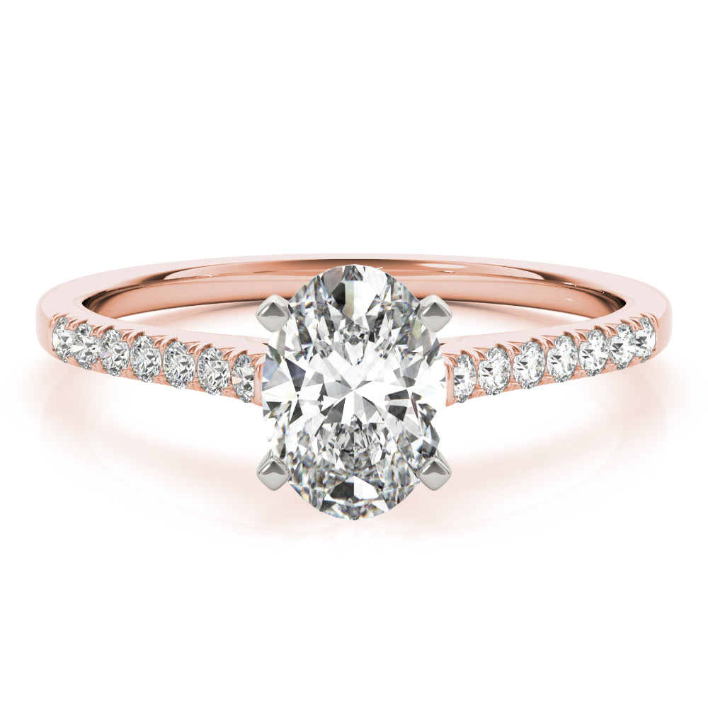 rose gold | shape: oval