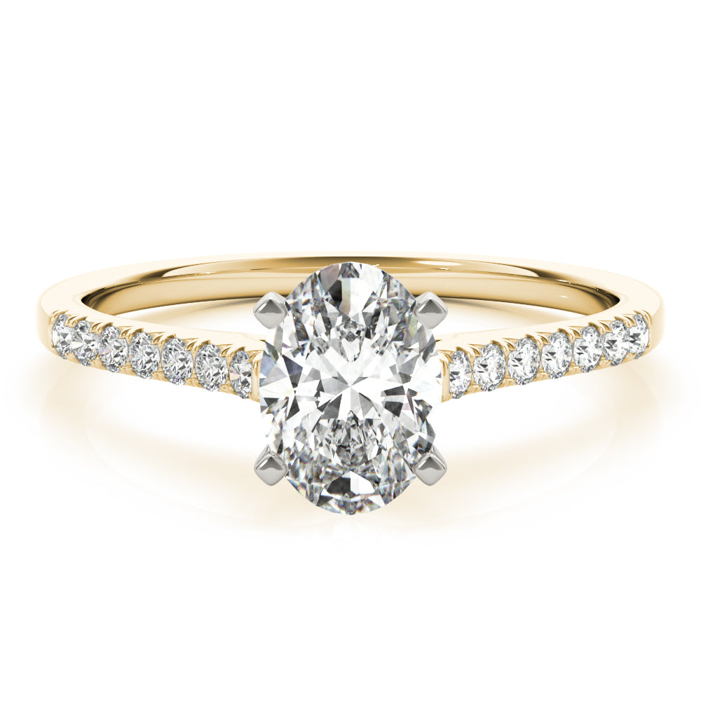 yellow gold | shape: oval