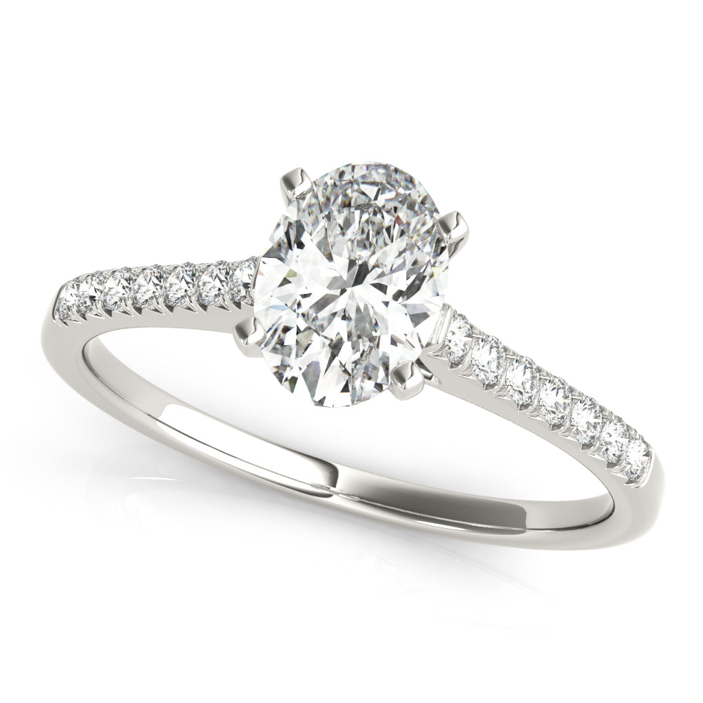 white gold, platinum | shape: oval