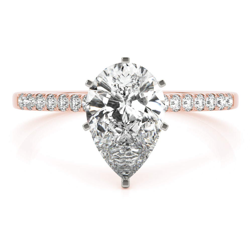 rose gold | shape: pear