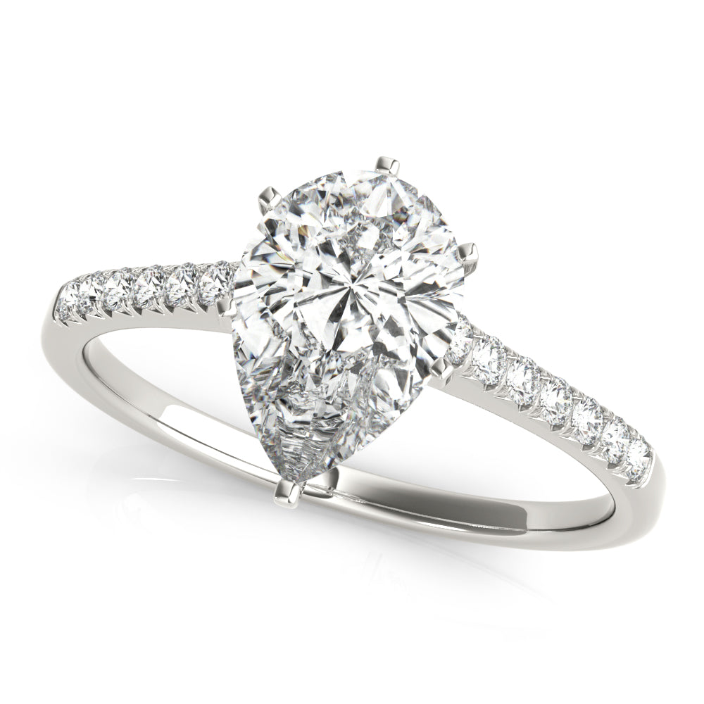 white gold, platinum | shape: pear