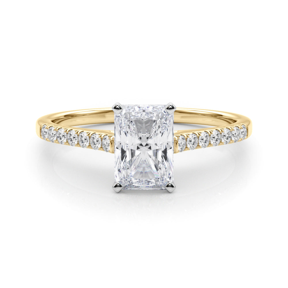 yellow gold | shape: radiant