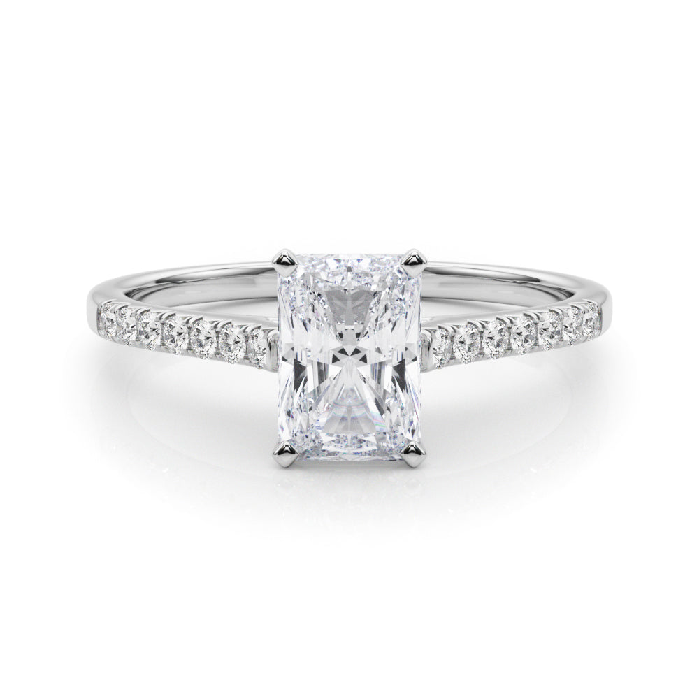 white gold, platinum | shape: radiant