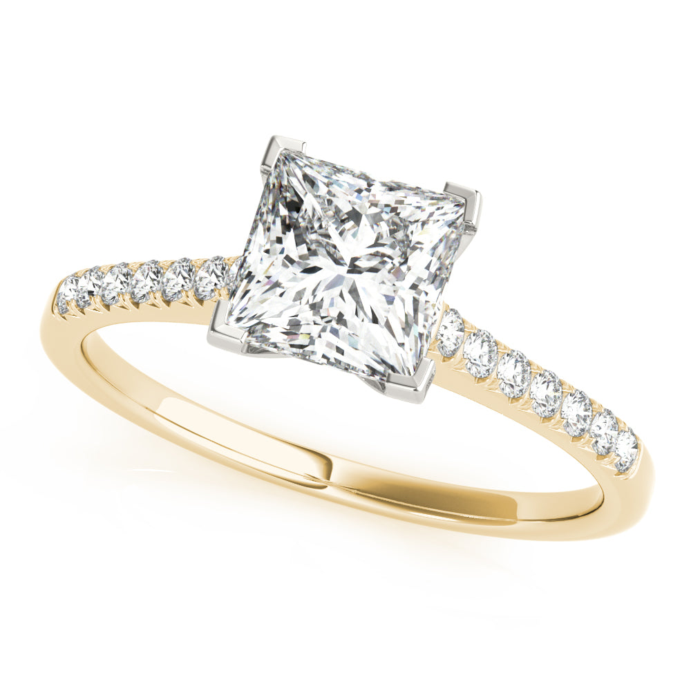yellow gold | shape: princess