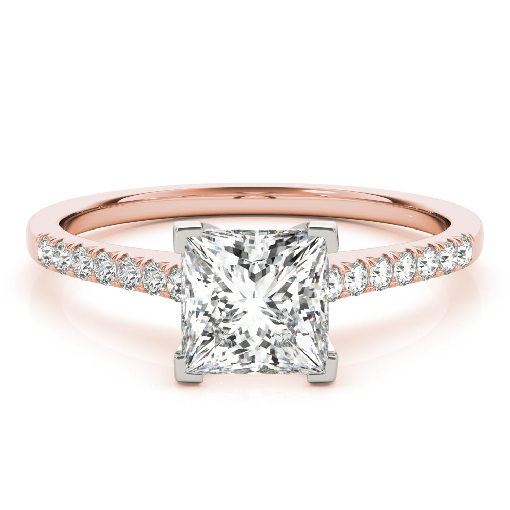 rose gold | shape: princess