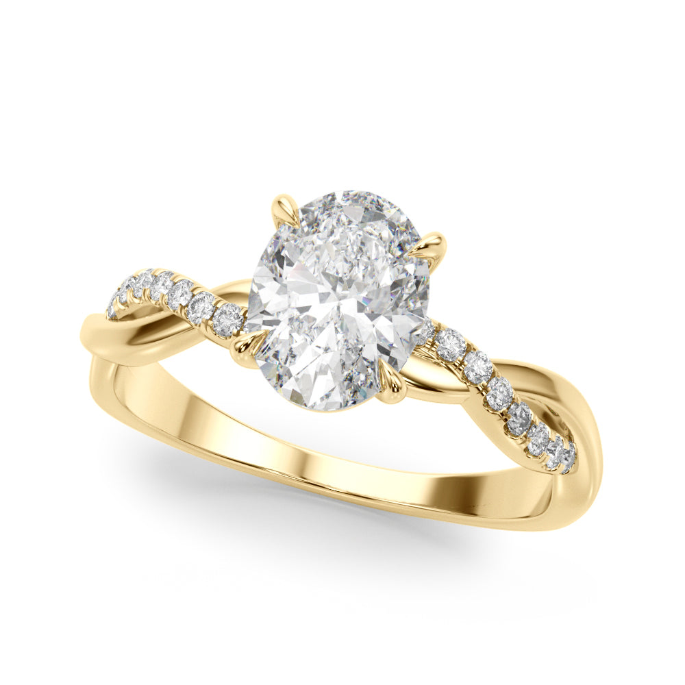 yellow gold | shape: oval