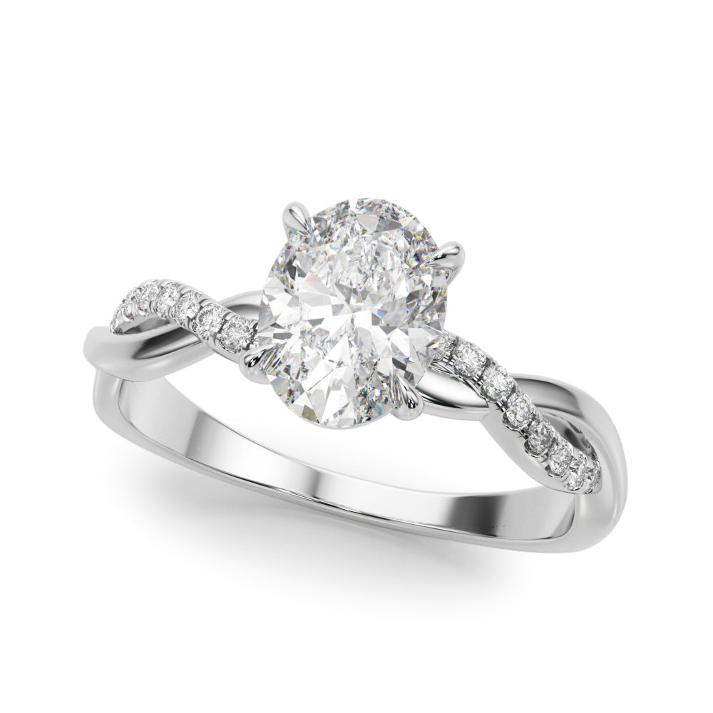 white gold, platinum | shape: oval