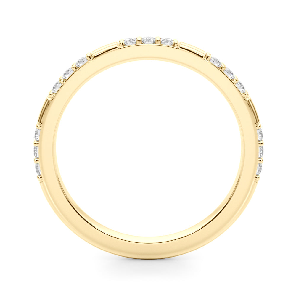 Contemporary Diamond Wedding Band in 14K Gold, 18K Gold, or Platinum – 0.50 CTW