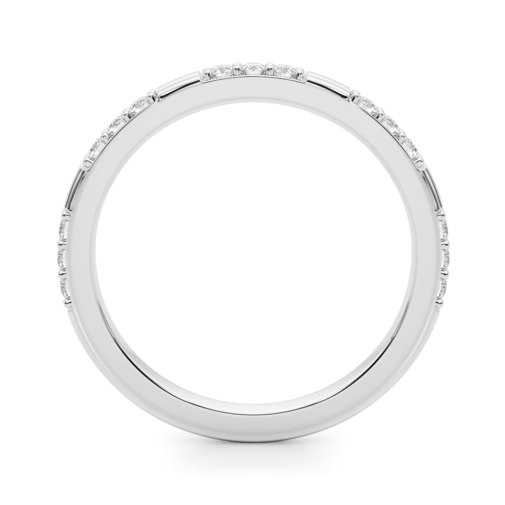 Contemporary Diamond Wedding Band in 14K Gold, 18K Gold, or Platinum – 0.50 CTW