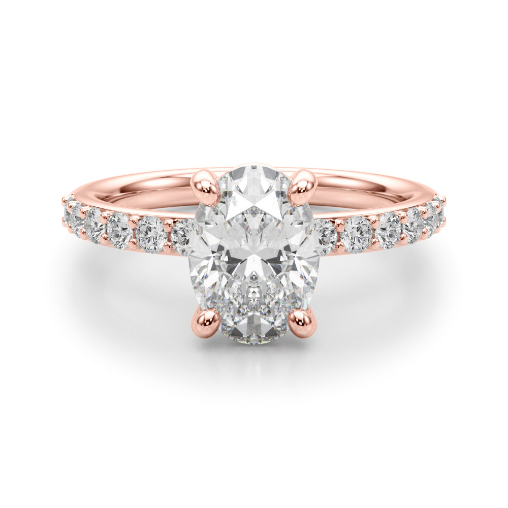 rose gold | shape: oval