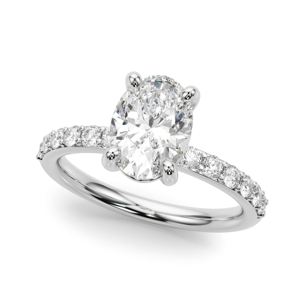 white gold, platinum | shape: oval