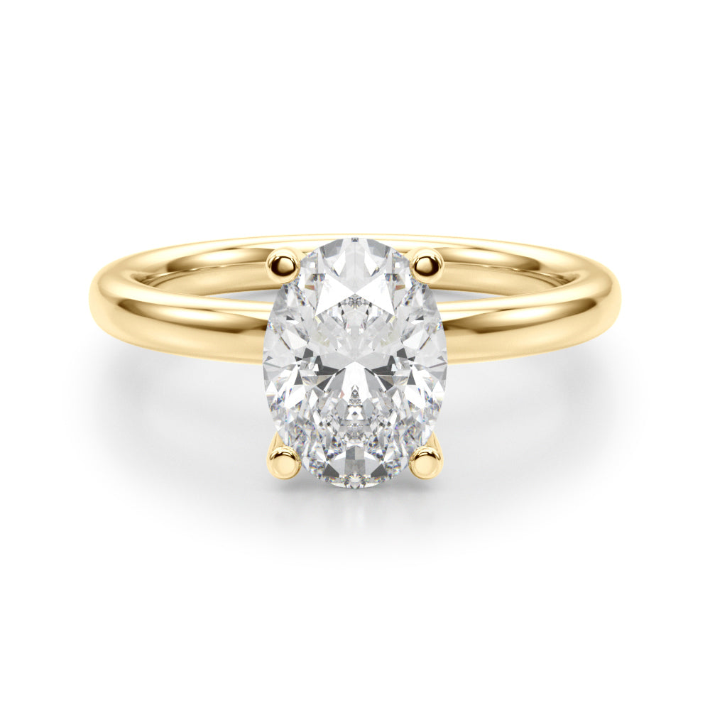 yellow gold | shape: oval