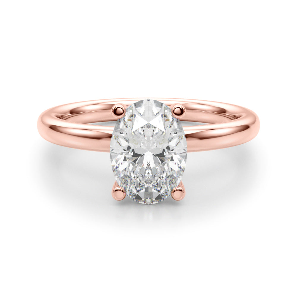 rose gold | shape: oval