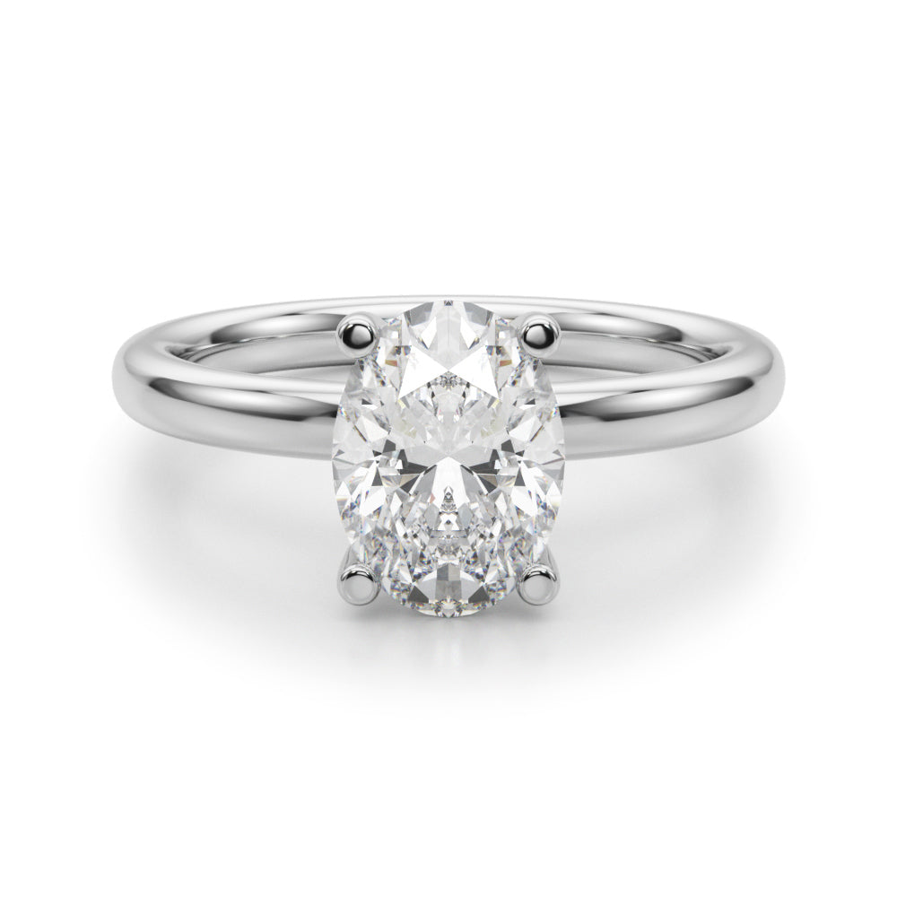 white gold, platinum | shape: oval