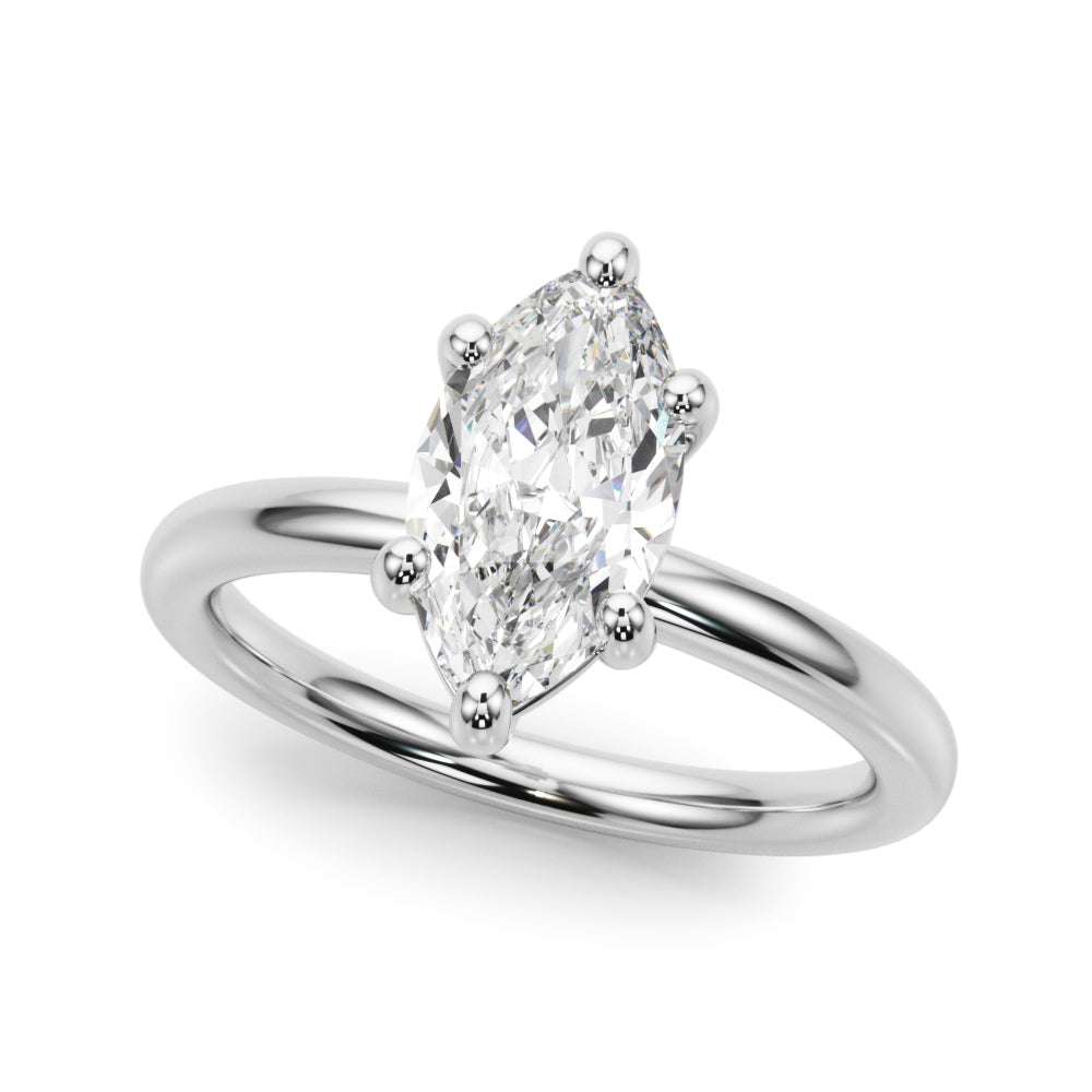 white gold, platinum | shape: marquise