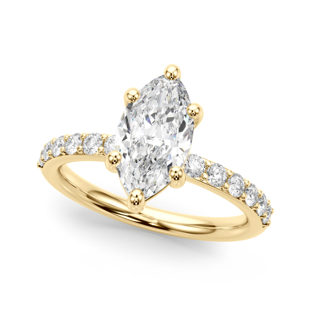 yellow gold | shape: marquise