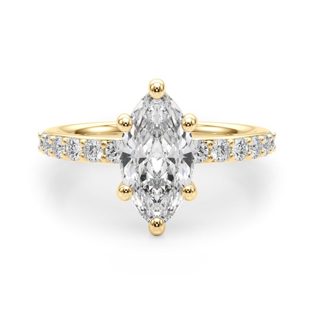 yellow gold | shape: marquise