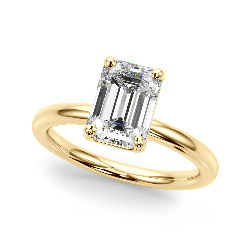 yellow gold | shape: emerald