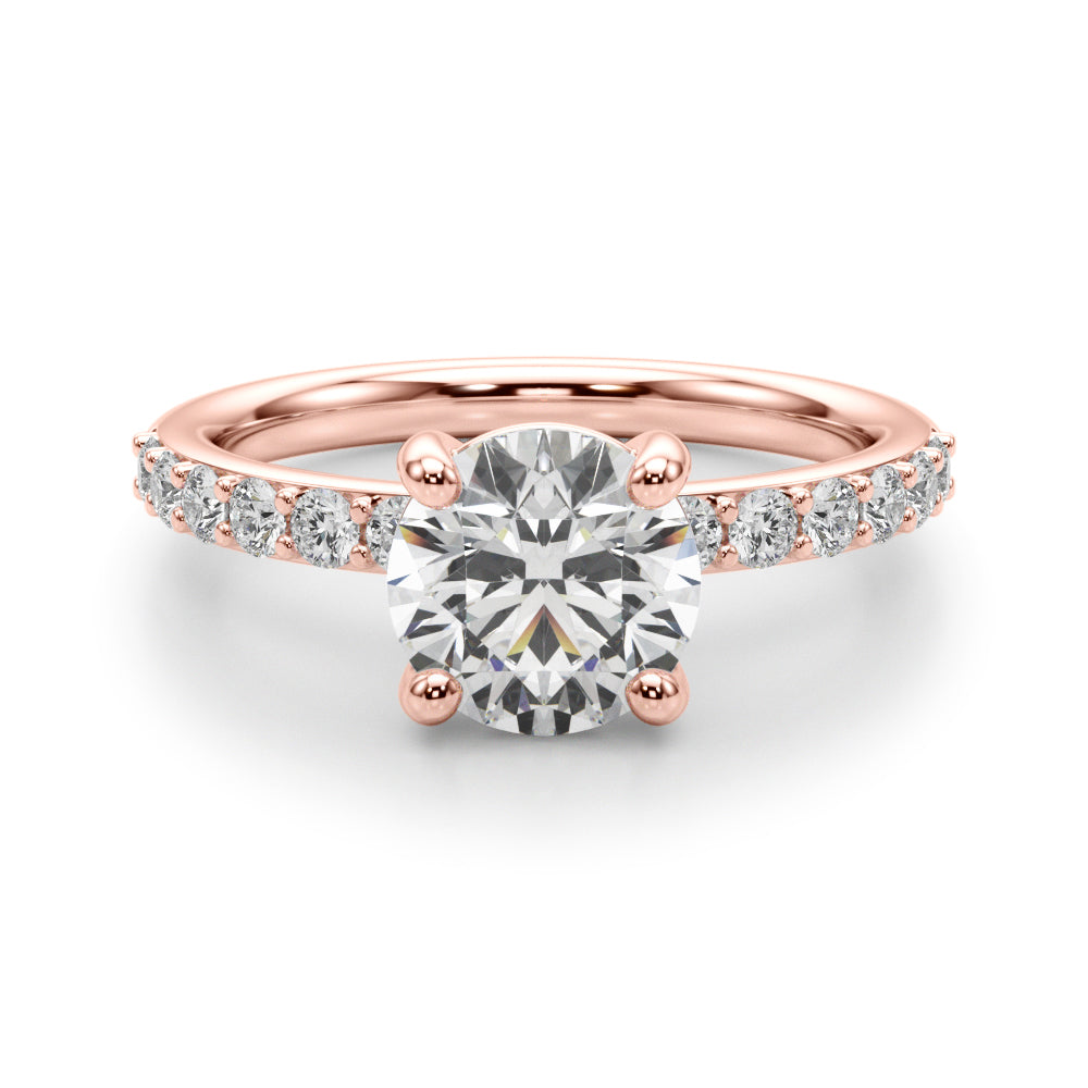 rose gold | shape: round