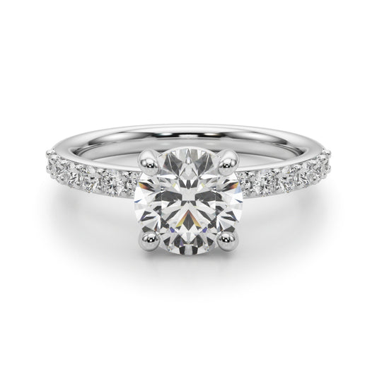 white gold, platinum | shape: round