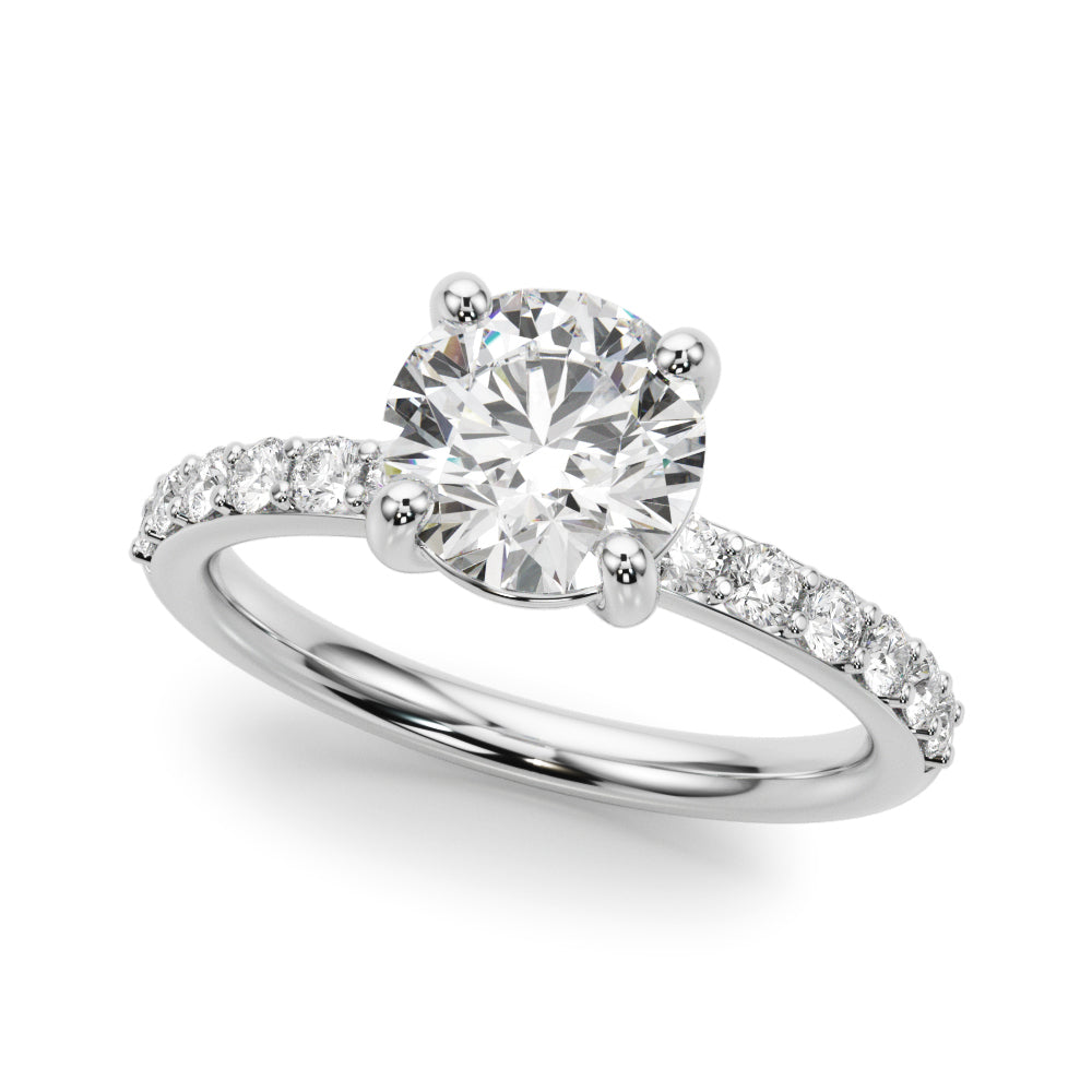white gold, platinum | shape: round