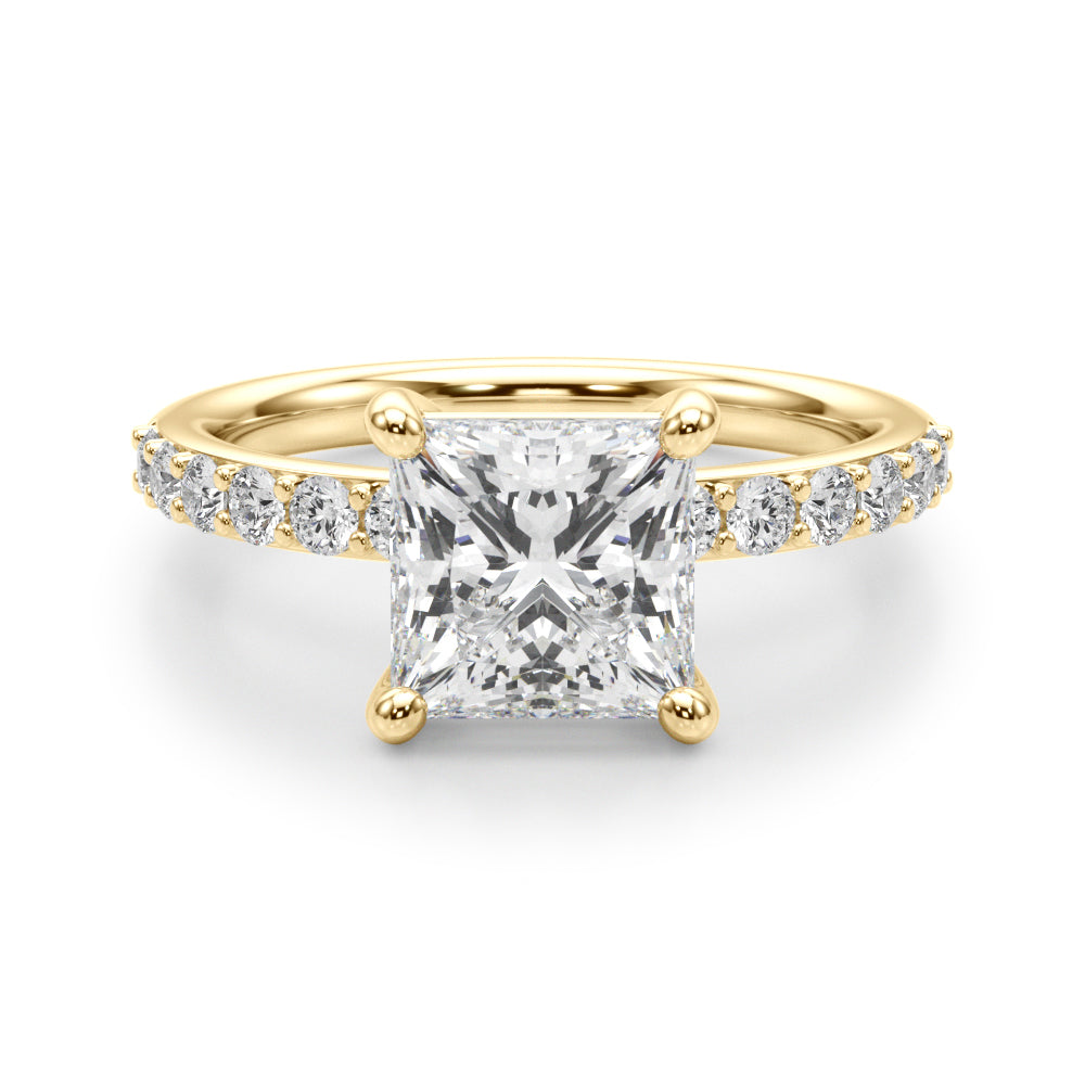 yellow gold | shape: princess