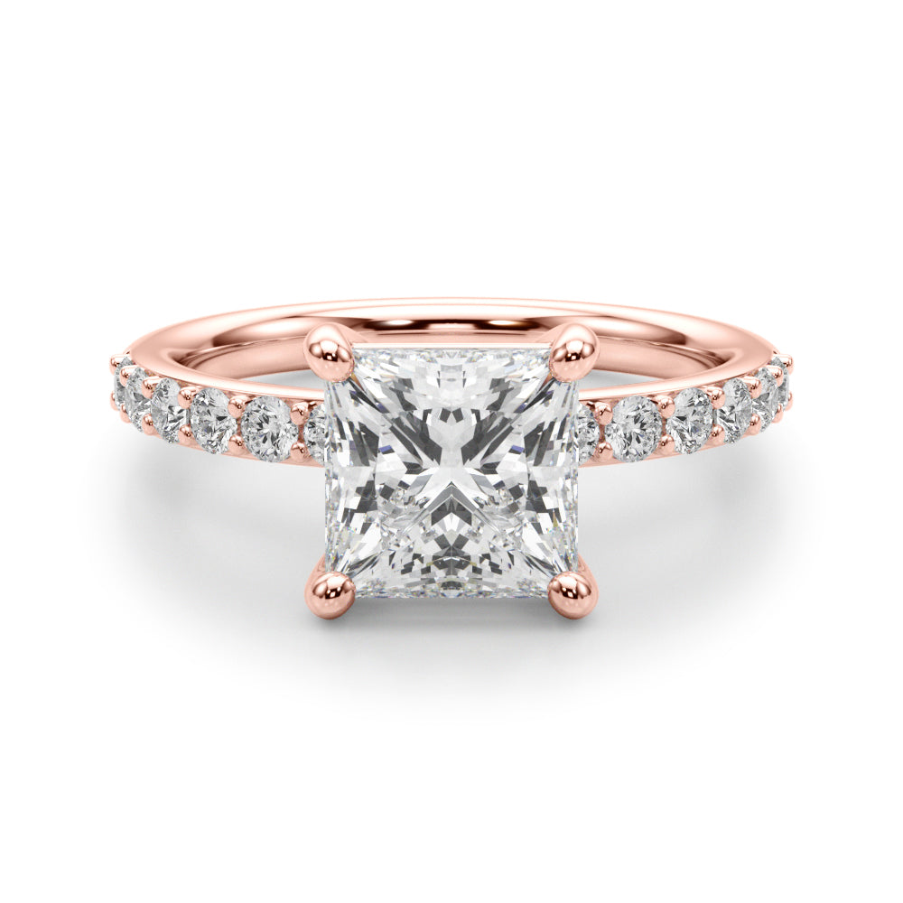 rose gold | shape: princess