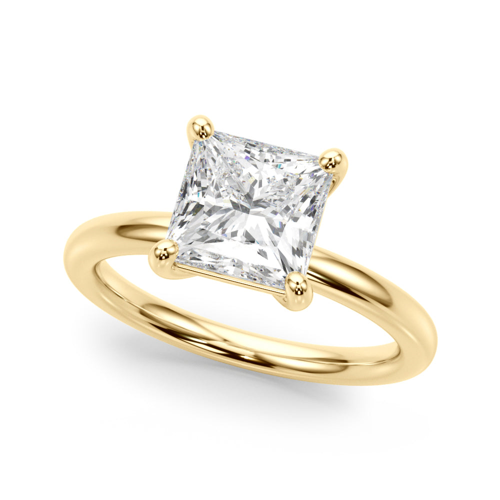 yellow gold | shape: princess