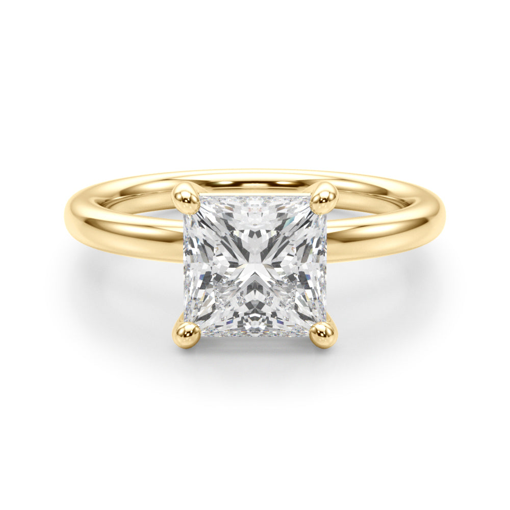 yellow gold | shape: princess