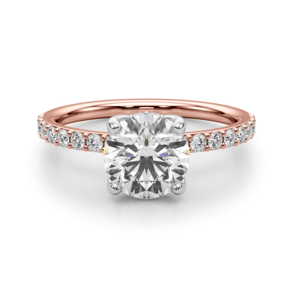 rose gold | shape: round
