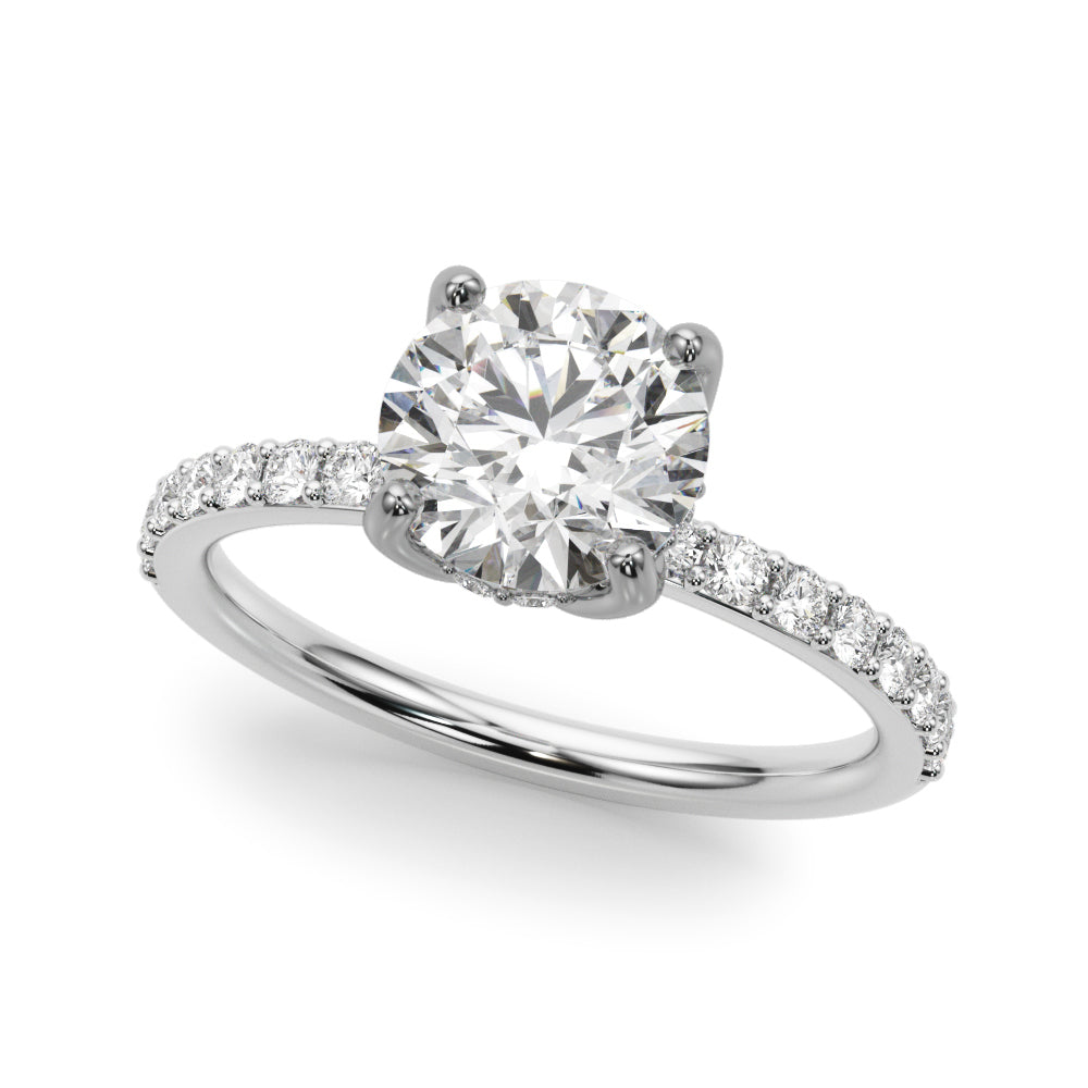 white gold, platinum | shape: round