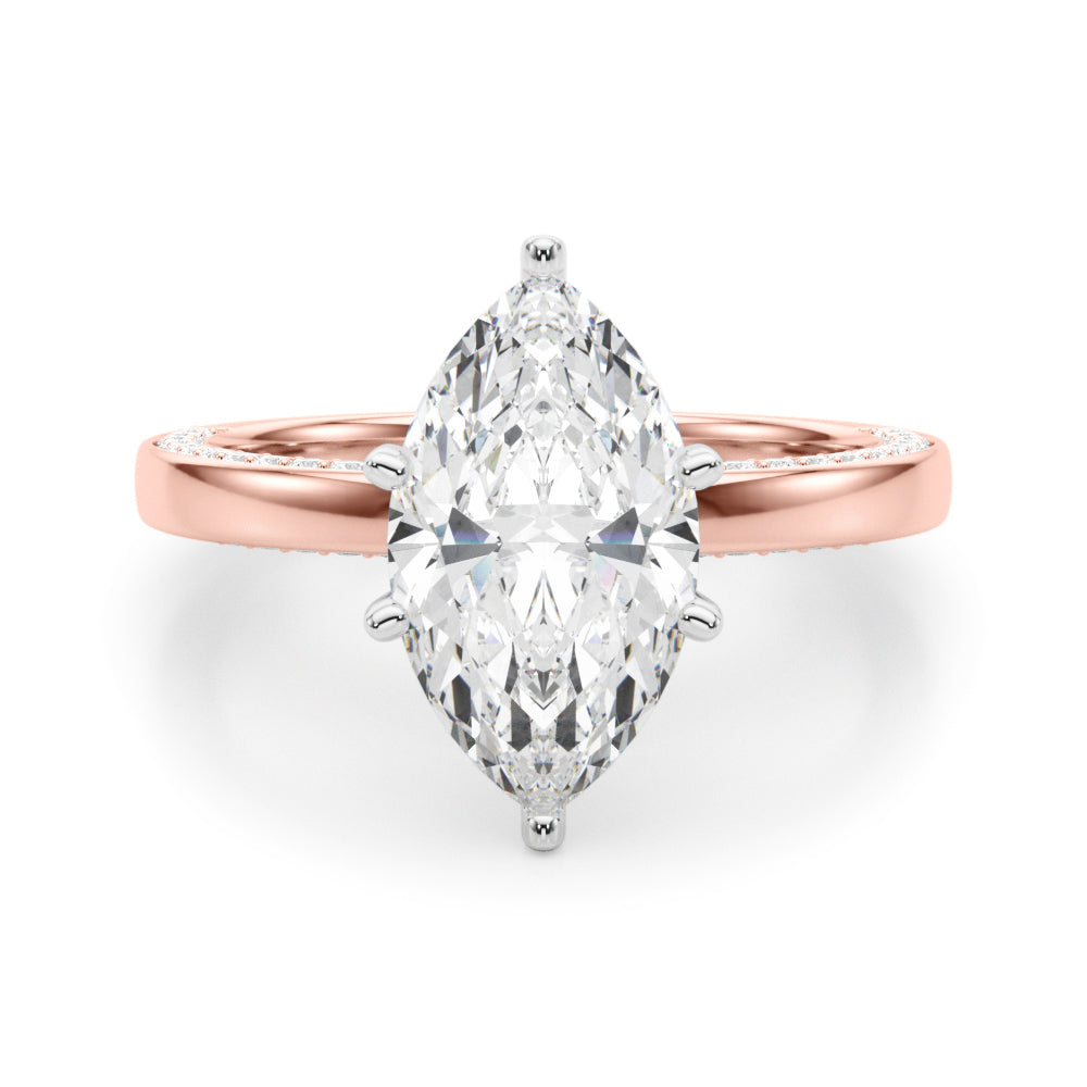 rose gold | shape: marquise